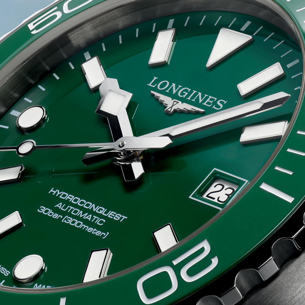 longines HydroConquest 42mm - Green on Bracelet