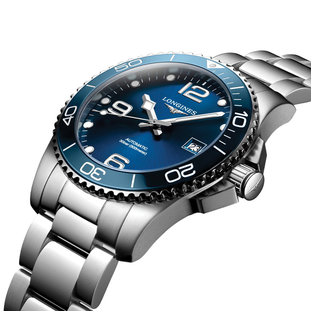 longines HydroConquest 41mm - Sunray Blue on Bracelet