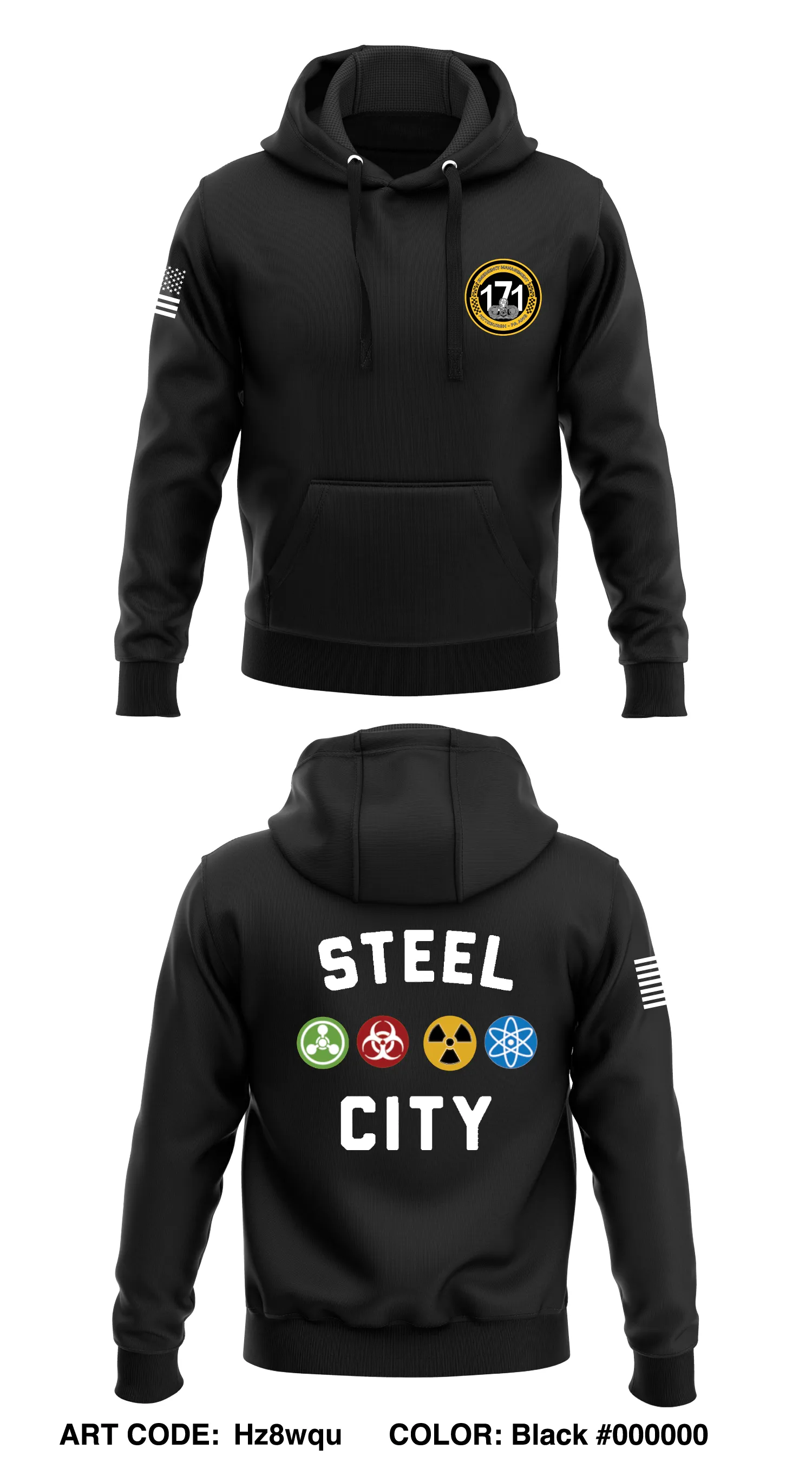171 CES/CEX Store 1  Core Men's Hooded Performance Sweatshirt - Hz8wqu