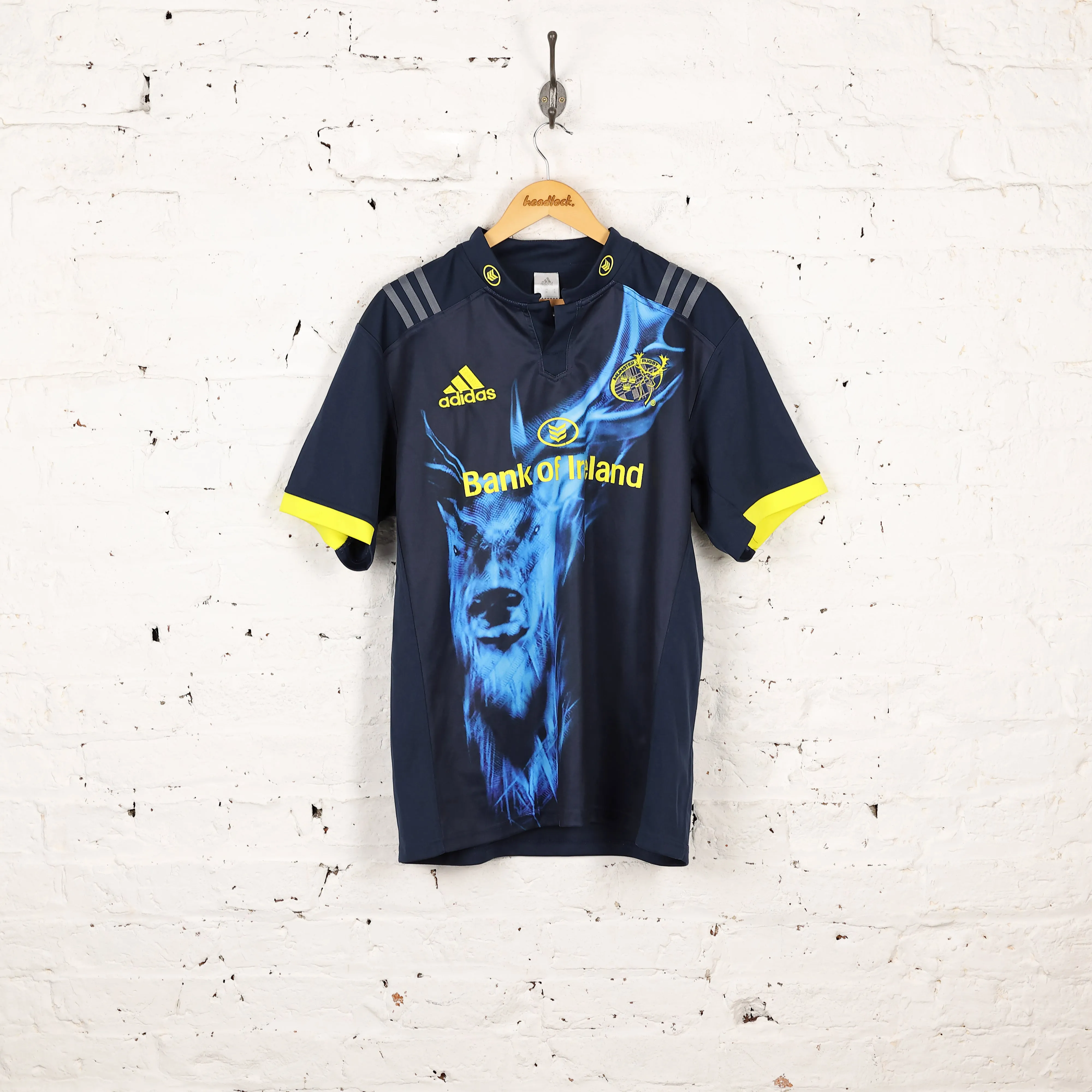 Adidas Munster 2016 Away Rugby Shirt - Blue - XL