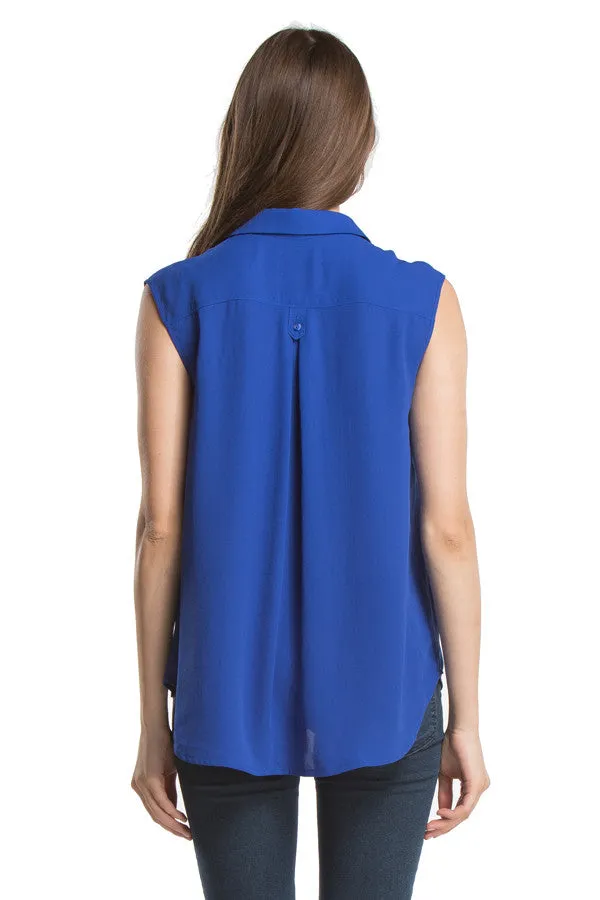 Cara Shirt | Cobalt