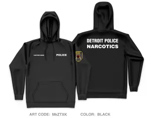 CUSTOM Detroit police narcotics Core Men's Hooded Performance Sweatshirt - MkZTXK