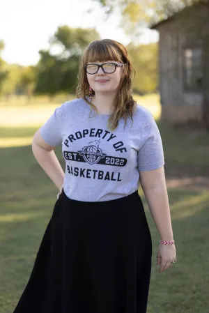 Property of Basketball Tee - Dark Grey